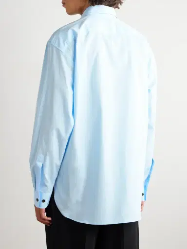 Dries Van Noten Cotton-Poplin Shirt - Men | Thumbnail 4