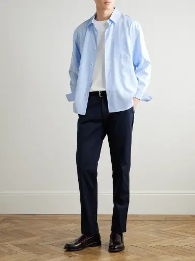 Frame Relaxed Striped Lyocell Shirt - Men | Thumbnail 2