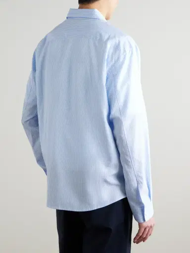 Frame Relaxed Striped Lyocell Shirt - Men | Thumbnail 4