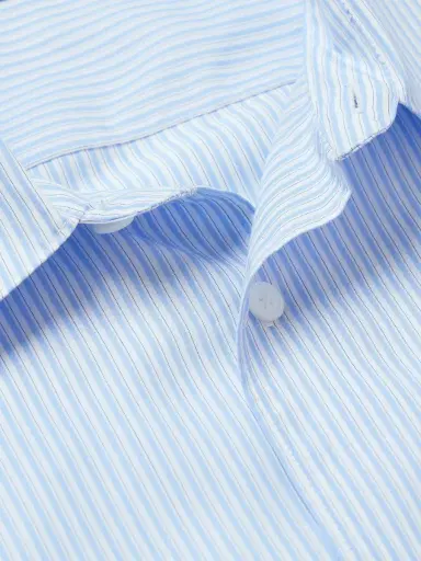 Frame Relaxed Striped Lyocell Shirt - Men | Thumbnail 5