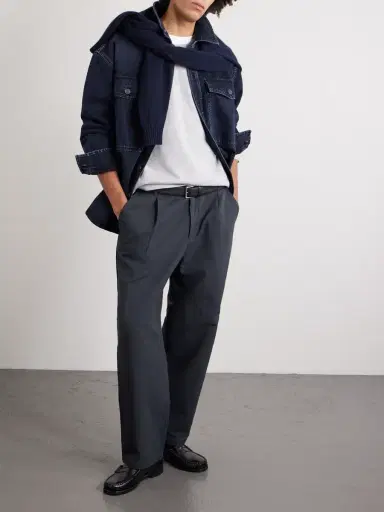 Folk Wide-Leg Cotton Trousers - Men | Thumbnail 2 Folk Wide-Leg Cotton Trousers - Men | Thumbnail 2