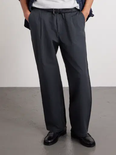 Folk Wide-Leg Cotton Trousers - Men | Thumbnail 3 Folk Wide-Leg Cotton Trousers - Men | Thumbnail 3
