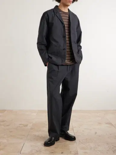 Folk Wide-Leg Cotton Trousers - Men | Thumbnail 6 Folk Wide-Leg Cotton Trousers - Men | Thumbnail 6