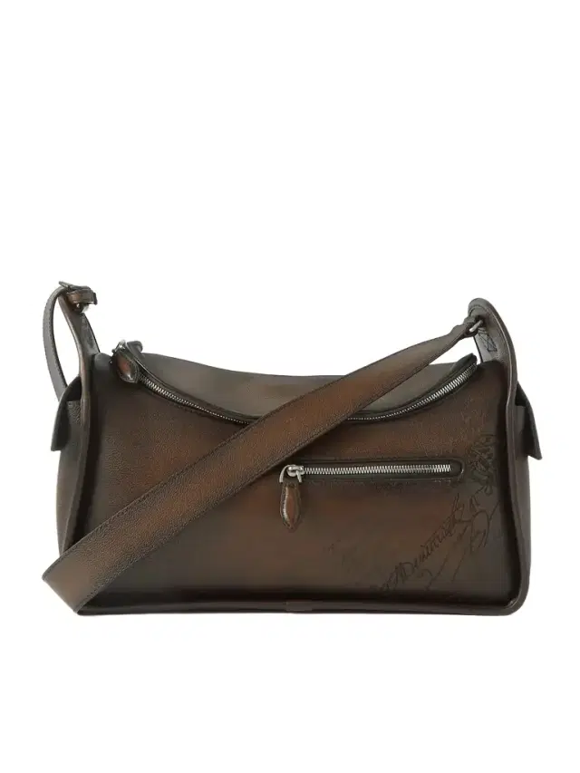 Berluti Périple Barrel Scritto Venezia Leather Softy Messenger Bag - Men