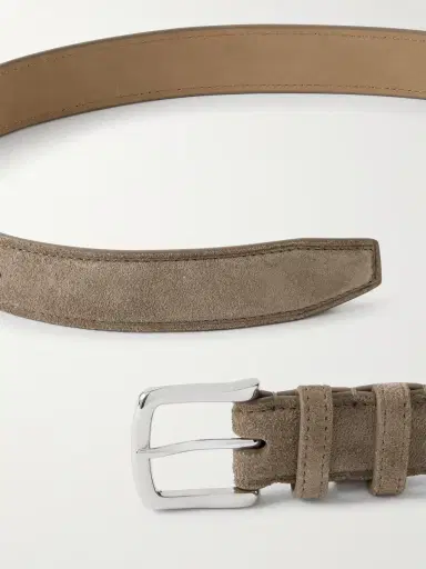 George Cleverley 3cm Suede Belt - Men | Thumbnail 3 George Cleverley 3cm Suede Belt - Men | Thumbnail 3