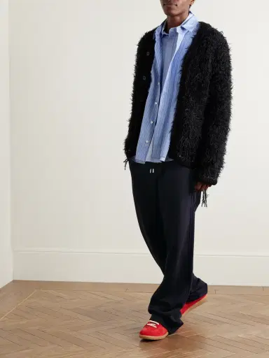 Dries Van Noten Straight-Leg Cotton-Jersey Sweatpants - Men | Thumbnail 2