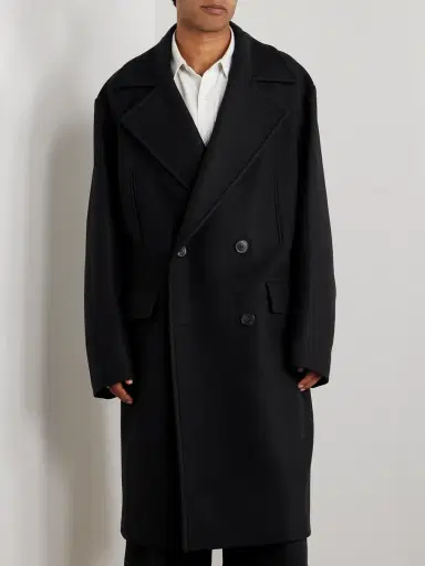 Dries Van Noten Oversized Double-Breasted Wool-Blend Twill Coat - Men | Thumbnail 3 Dries Van Noten Oversized Double-Breasted Wool-Blend Twill Coat - Men | Thumbnail 3