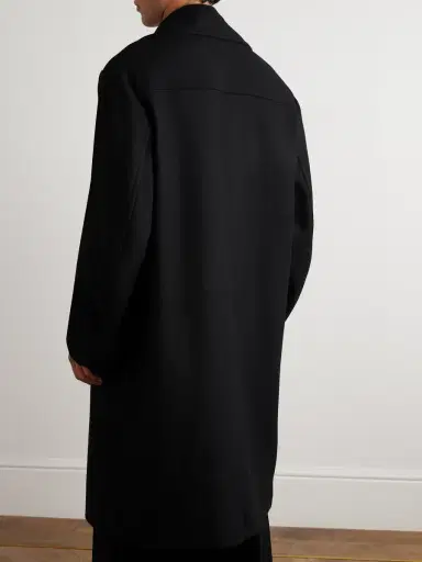 Dries Van Noten Oversized Double-Breasted Wool-Blend Twill Coat - Men | Thumbnail 4 Dries Van Noten Oversized Double-Breasted Wool-Blend Twill Coat - Men | Thumbnail 4