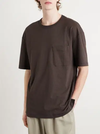 Lemaire Cotton and Linen-Blend Jersey T-Shirt - Men | Thumbnail 3 Lemaire Cotton and Linen-Blend Jersey T-Shirt - Men | Thumbnail 3