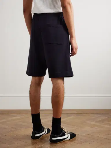 Dries Van Noten Wide-Leg Cotton-Jersey Drawstring Shorts - Men | Thumbnail 4