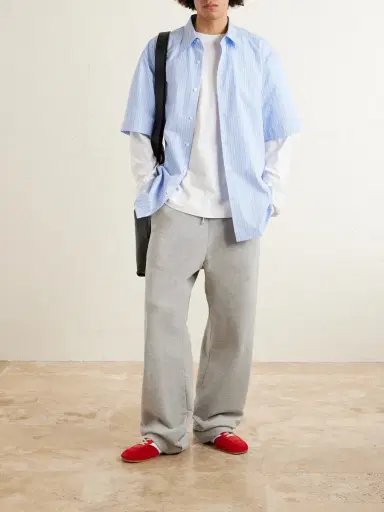 Dries Van Noten Straight-Leg Cotton-Jersey Sweatpants - Men | Thumbnail 2