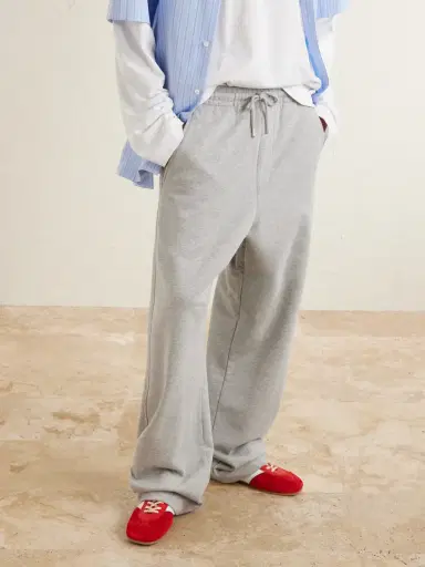 Dries Van Noten Straight-Leg Cotton-Jersey Sweatpants - Men | Thumbnail 3