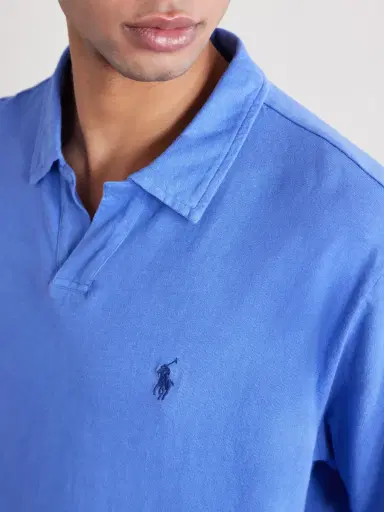 Polo Ralph Lauren Open-Collar Cotton and Linen-Blend Polo Shirt - Men | Thumbnail 5 Polo Ralph Lauren Open-Collar Cotton and Linen-Blend Polo Shirt - Men | Thumbnail 5