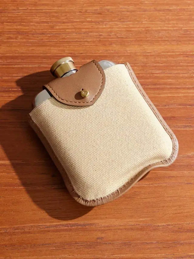 Ralph Lauren Home Garrett Silver- and Gold-Tone Flask with Leather and Canvas Case - Men