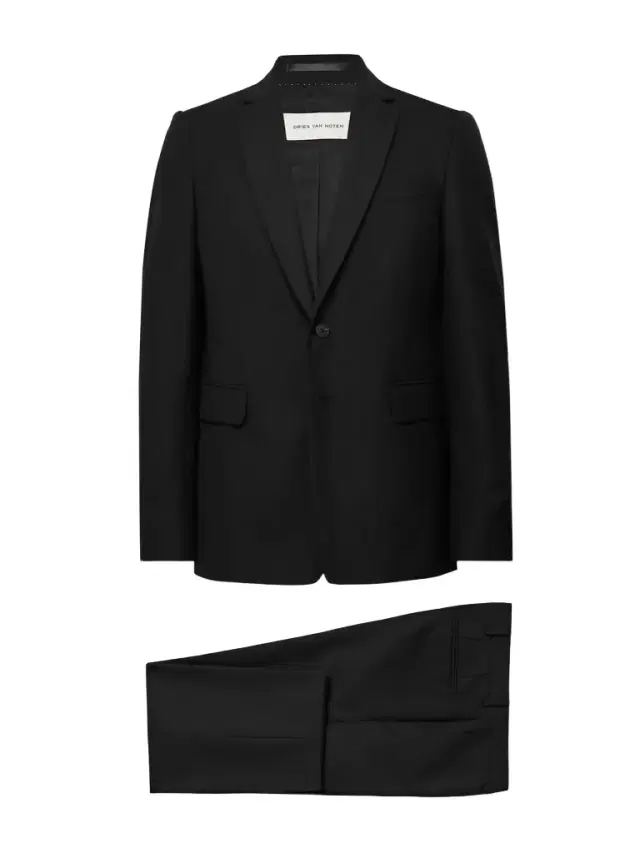 Dries Van Noten Slim-Fit Grain de Poudre Wool Suit - Men