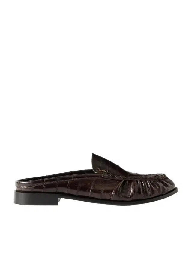 Le Loafer Logo-Embellished Eel Mules - Men