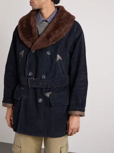 Polo Ralph Lauren Shearling-Trimmed Cotton-Corduroy Coat - Men | Thumbnail 3 Polo Ralph Lauren Shearling-Trimmed Cotton-Corduroy Coat - Men | Thumbnail 3