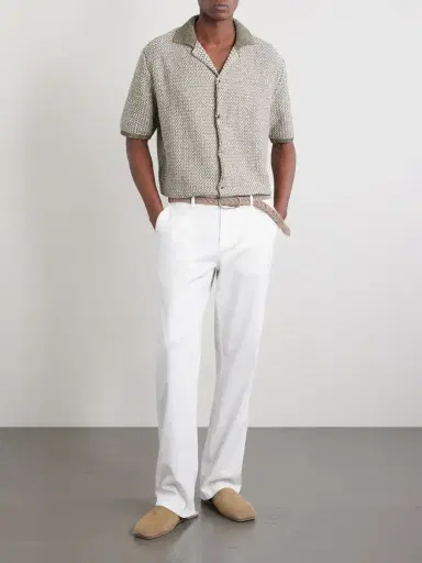 MR P. Straight-Leg Organic Cotton-Blend Chinos - Men | Thumbnail 2