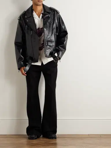 Dries Van Noten Leather Jacket - Men | Thumbnail 2 Dries Van Noten Leather Jacket - Men | Thumbnail 2