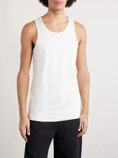 Lemaire Cotton-Jersey Tank Top - Men | Thumbnail 3 Lemaire Cotton-Jersey Tank Top - Men | Thumbnail 3