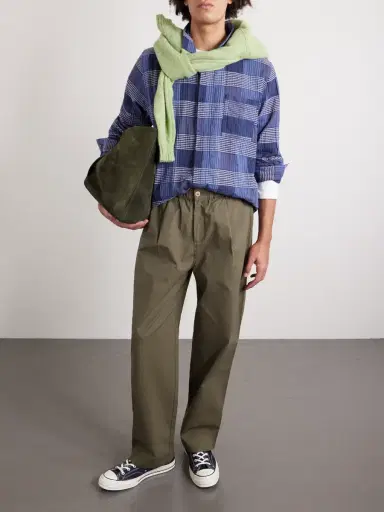 Folk Straight-Leg Cotton-Blend Ripstop Trousers - Men | Thumbnail 2