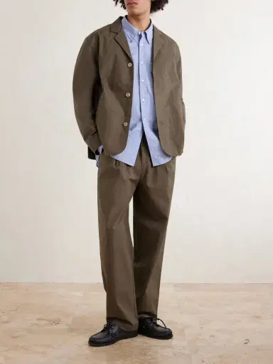 Folk Straight-Leg Cotton-Blend Ripstop Trousers - Men | Thumbnail 6