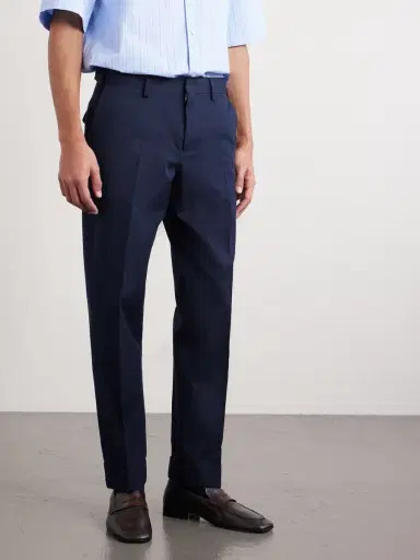 Dries Van Noten Straight-Leg Cotton and Wool-Blend Trousers - Men | Thumbnail 3