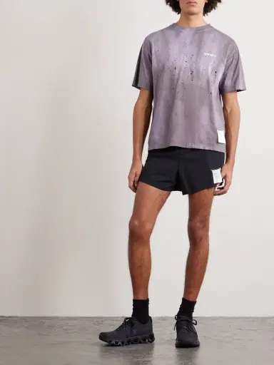 Satisfy Distance Straight-Leg Logo-Appliquéd 2.5" Justice™ Shorts - Men | Thumbnail 2 Satisfy Distance Straight-Leg Logo-Appliquéd 2.5" Justice™ Shorts - Men | Thumbnail 2