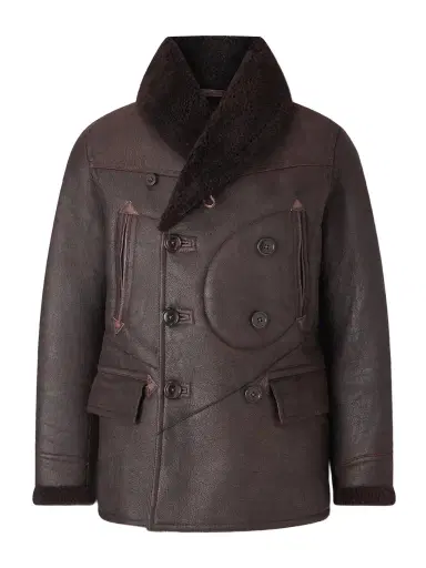 RRL Slim-Fit Double-Breasted Shearling Coat - Men | Thumbnail 1 RRL Slim-Fit Double-Breasted Shearling Coat - Men | Thumbnail 1