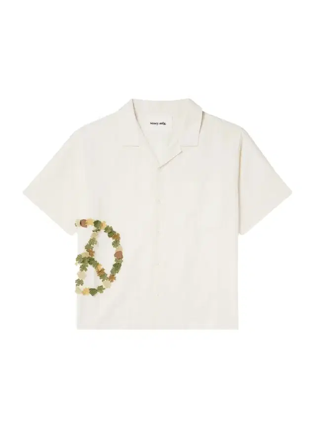 Greetings Oversized Camp-Collar Appliquéd Organic Cotton Shirt - Men