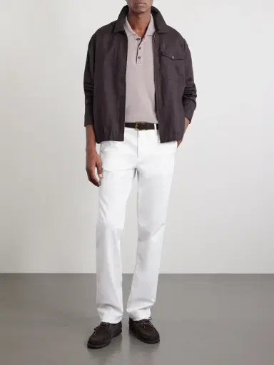 MR P. Samuel Straight-Leg Organic Cotton-Blend Twill Chinos - Men | Thumbnail 2