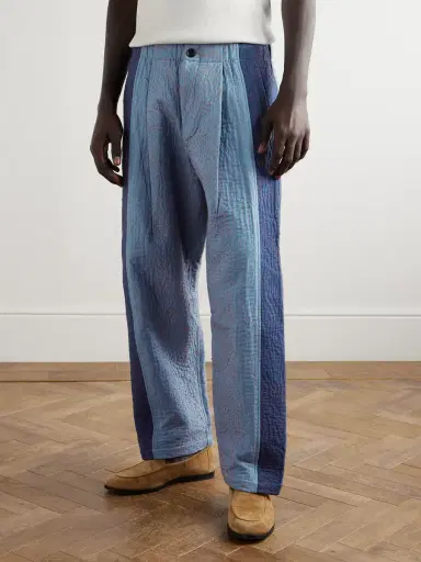 Kardo Taka Straight-Leg Embroidered Cotton Trousers - Men | Thumbnail 3 Kardo Taka Straight-Leg Embroidered Cotton Trousers - Men | Thumbnail 3