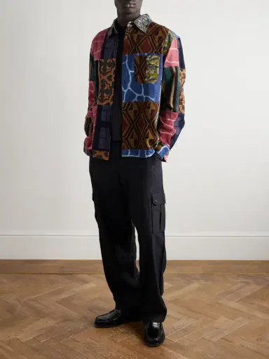 Kardo Luis Printed Patchwork Cotton Shirt - Men | Thumbnail 2