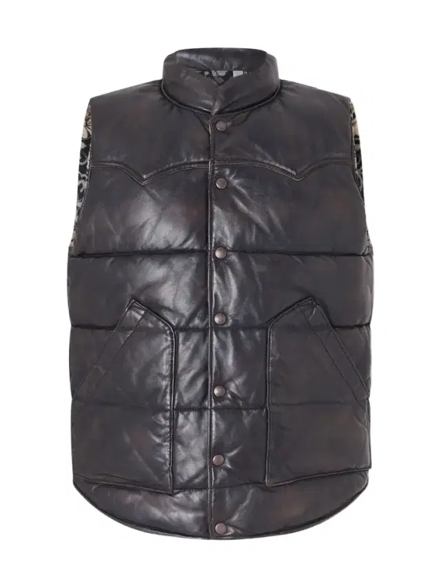 Reversible Quilted Leather Gilet - Men