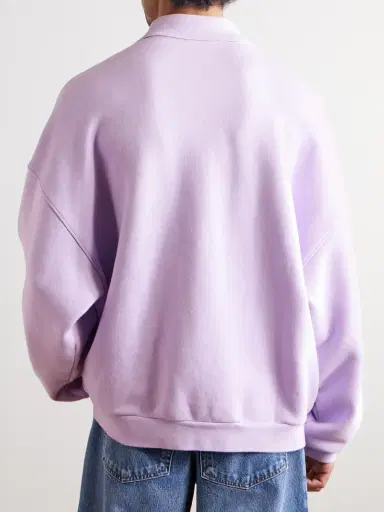 AGOLDE Pace Half-Zip Cotton-Jersey Sweatshirt - Men | Thumbnail 4