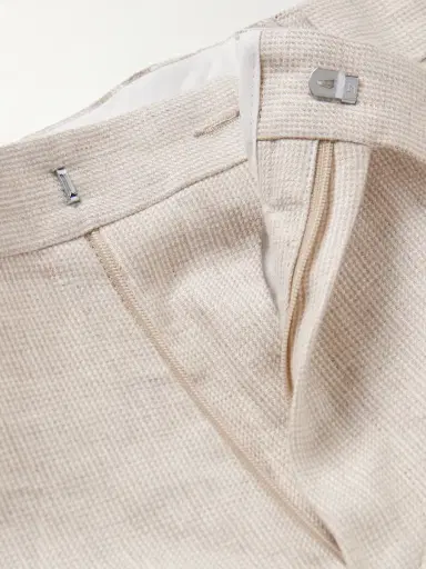 MR P. Straight-Leg Houndstooth Linen Trousers - Men | Thumbnail 6