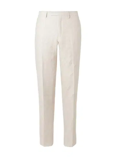 MR P. Straight-Leg Houndstooth Linen Trousers - Men | Thumbnail 1