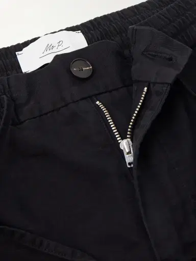 MR P. Straight-Leg Cotton and Linen-Blend Twill Drawstring Trousers - Men | Thumbnail 6