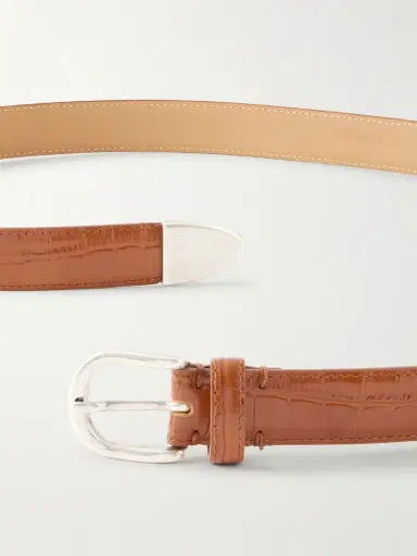 mfpen Occasion 2cm Croc-Effect Leather Belt - Men | Thumbnail 2 mfpen Occasion 2cm Croc-Effect Leather Belt - Men | Thumbnail 2