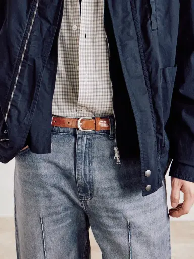 mfpen Occasion 2cm Croc-Effect Leather Belt - Men | Thumbnail 3 mfpen Occasion 2cm Croc-Effect Leather Belt - Men | Thumbnail 3
