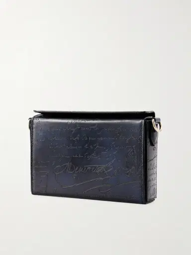 Berluti Jour de Poche Scritto Venezia Leather Messenger Bag - Men | Thumbnail 4 Berluti Jour de Poche Scritto Venezia Leather Messenger Bag - Men | Thumbnail 4