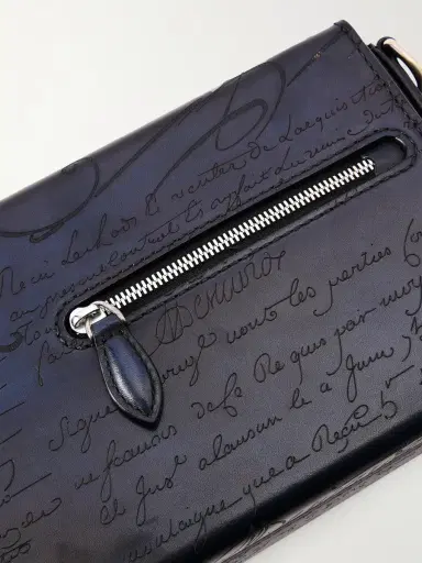 Berluti Jour de Poche Scritto Venezia Leather Messenger Bag - Men | Thumbnail 5 Berluti Jour de Poche Scritto Venezia Leather Messenger Bag - Men | Thumbnail 5