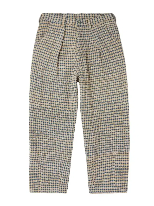 Lush Barrel-Leg Pleated Checked Organic Cotton Trousers - Men
