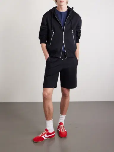 Dries Van Noten Straight-Leg Cotton-Jersey Drawstring Shorts - Men | Thumbnail 2 Dries Van Noten Straight-Leg Cotton-Jersey Drawstring Shorts - Men | Thumbnail 2