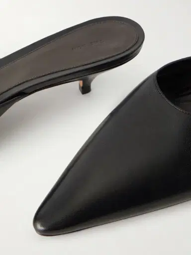 The Row Lisa Polished Leather Mules | Thumbnail 5 The Row Lisa Polished Leather Mules | Thumbnail 5