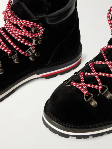 Moncler Blanche Shearling-lined Velvet Ankle Boots | Thumbnail 2 Moncler Blanche Shearling-lined Velvet Ankle Boots | Thumbnail 2