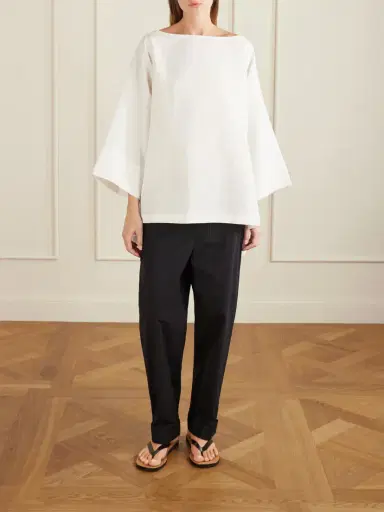 The Row Junia Oversized Linen Blouse | Thumbnail 2 The Row Junia Oversized Linen Blouse | Thumbnail 2