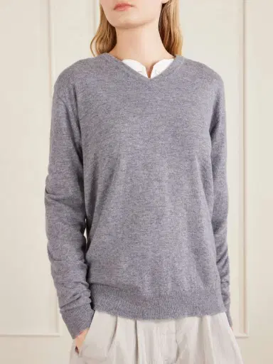 The Row Nian Cashmere Sweater | Thumbnail 3 The Row Nian Cashmere Sweater | Thumbnail 3