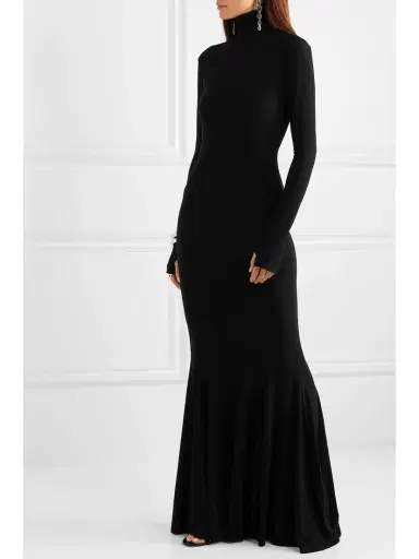 Norma Kamali Stretch-jersey Turtleneck Gown | Thumbnail 3 Norma Kamali Stretch-jersey Turtleneck Gown | Thumbnail 3