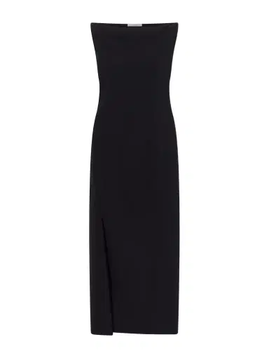 The Row Ender Crepe Midi Dress | Thumbnail 1 The Row Ender Crepe Midi Dress | Thumbnail 1